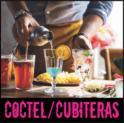 Coctel y cubiteras